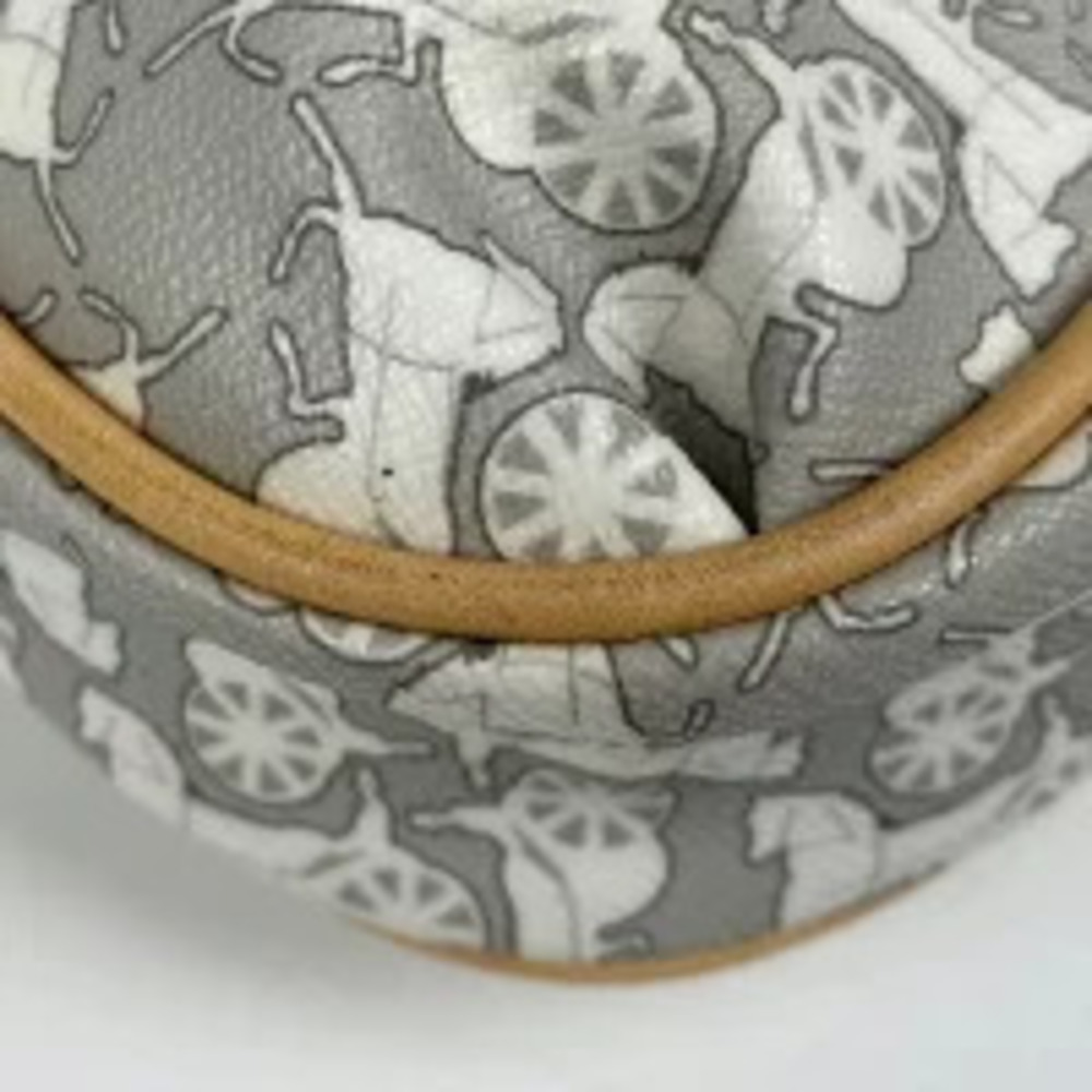 Celine bag leather carriage shoulder gray